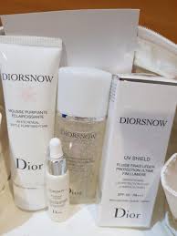 christian dior diorsnow skincare range