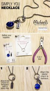 We are happy to provide you with some brilliant ideas and guides, that can be grasped and implemented nowadays. Create A Personalize Simply You Necklace Using Swarovski Components Available At Your Local Michael Diy Jewelry To Sell Valentines Jewelry Diy Jewelry Necklace
