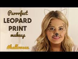 leopard print makeup halloween makeup