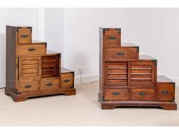 anese step style tansu chests