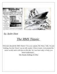 the rms titanic a history by wilson school issuu 