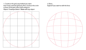 circle with a grid inside
