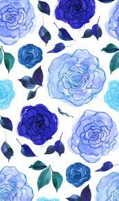 Floral wallpaper desktop, Blue roses ...