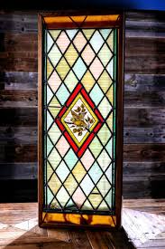 Victorian Stained Glass With Bird Panel