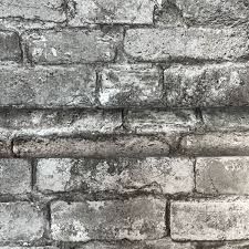 Black Grey Brick Effect Wallpaper