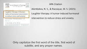 citing a journal article in apa format