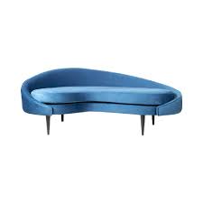 curve navy blue sofa upholstered sofa