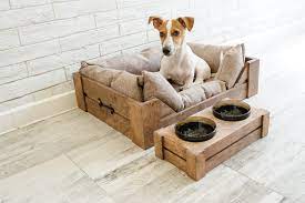 Wood Bed For Dogs Wicker Bed