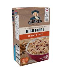 quaker high fibre raisins e