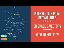 Intersection Of Two Lines In 3d Space