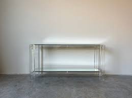 Two Tier Lucite Console Table