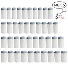 Pengxiaomei 40pcs Slip On Pool Cue Tips Replacement Billiard Cue Tips 4 Sizes Slip On Cue Tip 9mm 10mm 12mm 13mm Each Size 10pcs
