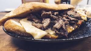 y philly cheesesteak sandwich with