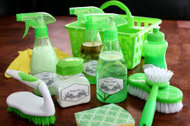 diy cleaning kit with homemade cleaners