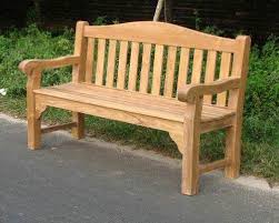 sustainable teak garden bench oxford