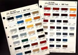 Details About 1983 Chevy Gmc Truck Exterior Interior Color Chip Chart Paint Sample Brochure