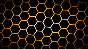 1920x1080, Wallpaper Glow Hexagon Black ...