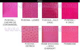 Hermes Color Chart Although They Misspell Fuchsia