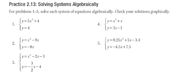 Solving Systems