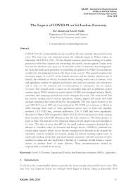pdf the impact of covid 19 on sri