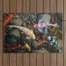 anese koi fish outdoor rug by
