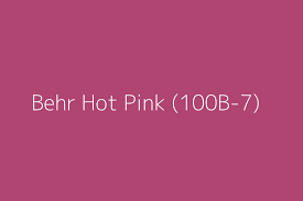 Behr Hot Pink 100b 7 Color Hex Code