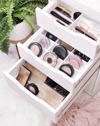 Easily find your cosmetics with our makeup organizers. Ikea Alex Drawer Organizers Our Allie Line Of Drawer Organizers Fit Perfectly In All Ikea Alex Makeup Drawer Organization Alex Drawer Organization Alex Drawer