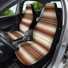 Car Seat Covers Rust Brown Tan Serape