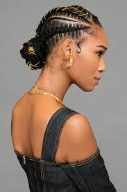 A huge bun on head with colorful, jet black, or highlighted hair strands will. Braided Bun Braided Hairstyles