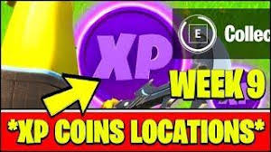 Xp coins or known as experience coins are a way to earn xp in fortnite introduced in chapter 2 season 1. Collect Xp Coins Xp Coin Locations Fortnite Season 2 Week 9 Challenges