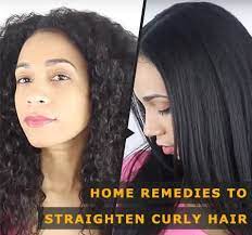straighten curly hair