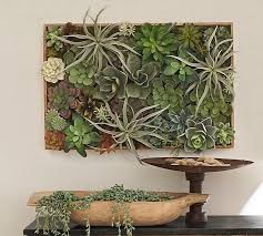Faux Succulent In A Wood Box Wall Art