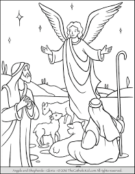 Angel appears to mary and joseph and tell them about birth of. Coloring Page Of Angel Visiting Mary Coloring Page