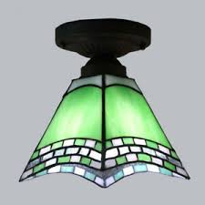 Tiffany Lighting Modern Stained Glass Ceiling Lamp Home Hallway Light Fixture 607841461061 Ebay