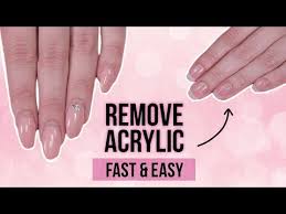 how to remove acrylics fast and