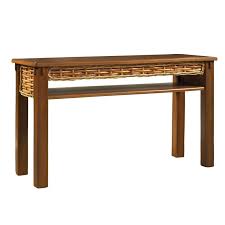 Freeport Wood And Wicker Console Table