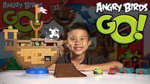 Angry Birds GO! - PIRATE PIG ATTACK Game - Jenga Unboxing & Review - YouTube