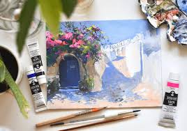 #gouache #landscape #pleinair #plein air #gouache paintings #paints #painting #digital painting. Intro To Gouache Painting For Beginners Skilldeer