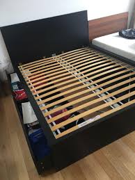 black ikea malm queen size bed frame