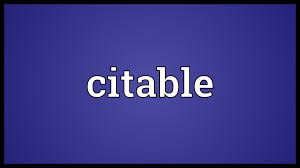 Citable Meaning Youtube