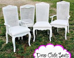 Cover Chair Seats With Drop Cloths