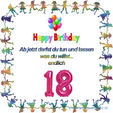 Glückwünsche Zum 18 Geburtstag Kurze Lustige Geburtstagswünsche