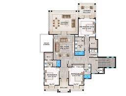 ious tropical house plan 5464 sq