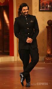 Ranveer Singh Was Dashing In A Full Black Jodhpuri Suit