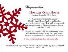 Christmas Open House Flyer Template Free Templates Data