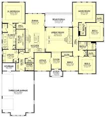 Ranch Style House Plan 4 Beds 3 5