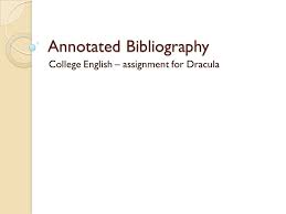 Annotated Bibliography English    AP English Lit   Comp Mrs     SlidePlayer