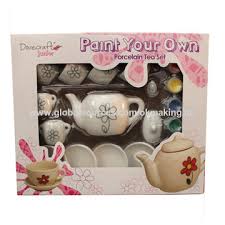 paint your own ceramic diy tea party