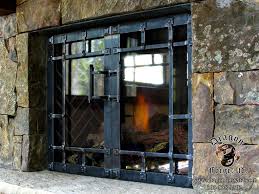 Fireplace Doors For A Sealed Fire Box