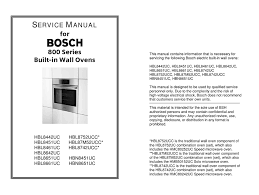 Bosch 800 Series Service Manual Pdf
